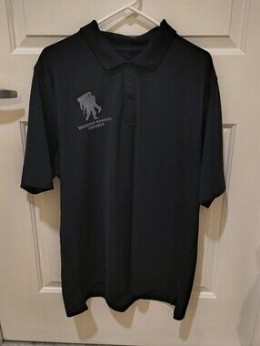 Under Armour Black Polo with Wounded Warrior Logo (XXL)